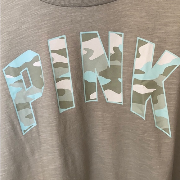 VS Pink Football Camouflage lg sleeved tee - Picture 4 of 4